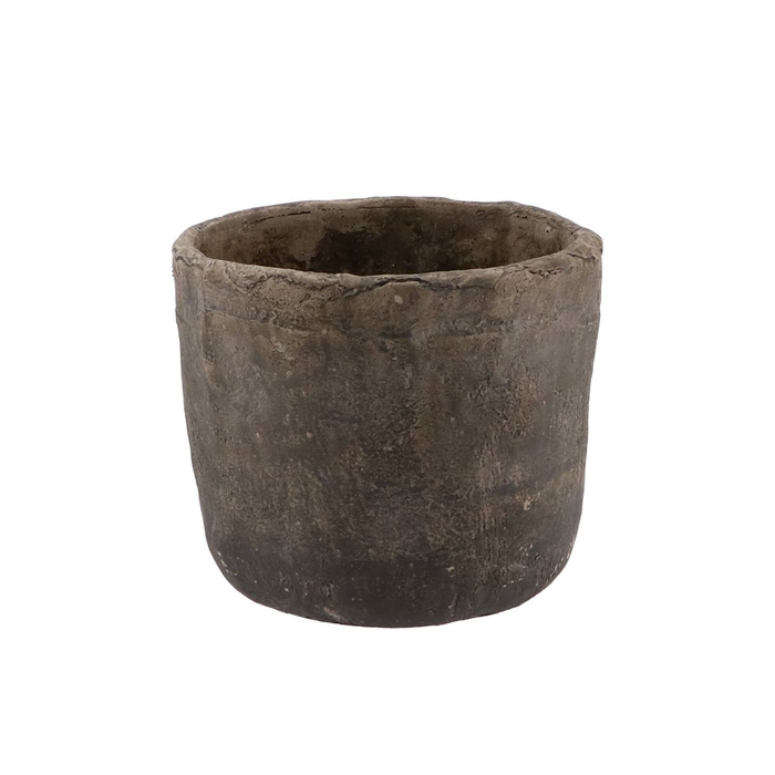 <h4>Iron Stone Grey Pot 16x14cm</h4>
