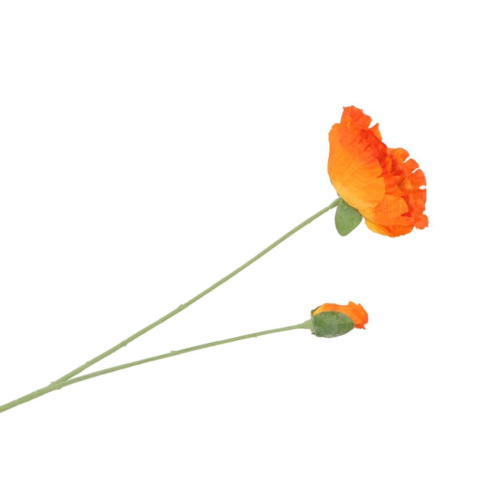 <h4>Silk Poppy Orange 70cm</h4>