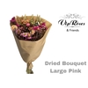 DRIED BOUQUET LARGE PINK x8
