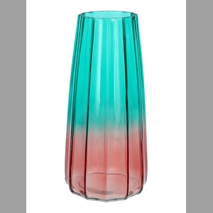 DF02-700614600 - Vase Gemma lines d6.5/10xh21 turquoise /