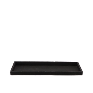 Wood tray black 39x15x2 5cm