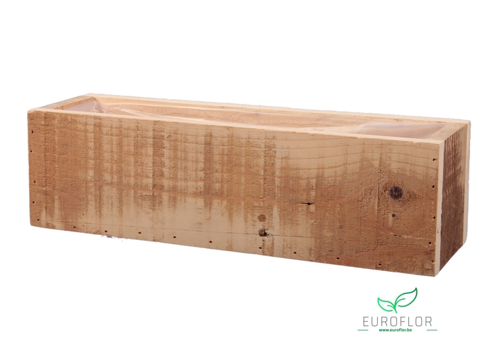 WOODEN CRATE NATURAL 35X10X10CM