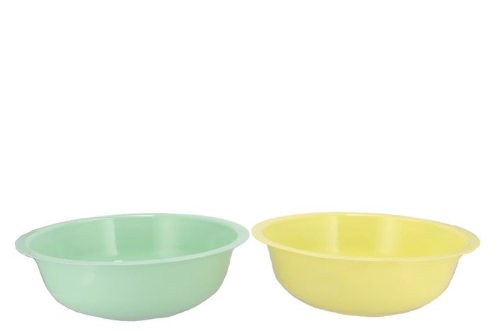 <h4>Zinc Basic Pastel Green/yellow Bowl 40x12cm</h4>