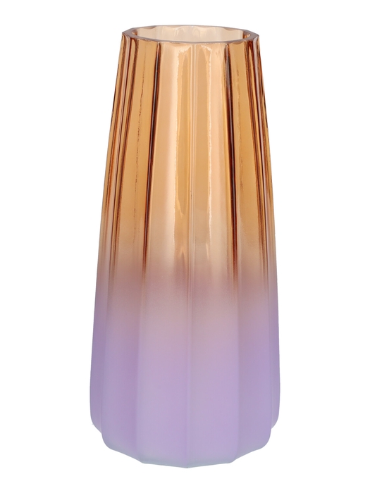 DF02-700614400 - Vase Gemma lines d6.5/10xh21 terra/lilac