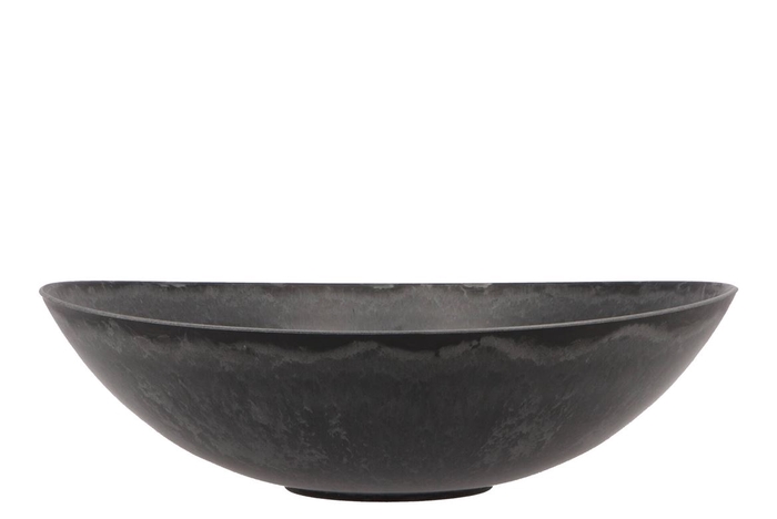 Melamine Grey Bowl Round 28x8cm