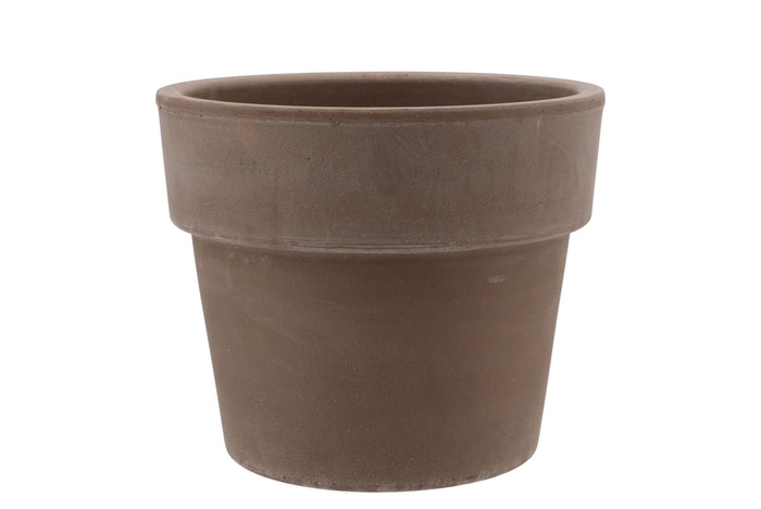 <h4>Terra Cylinder Pot Grey Siliconised 20x19cm</h4>