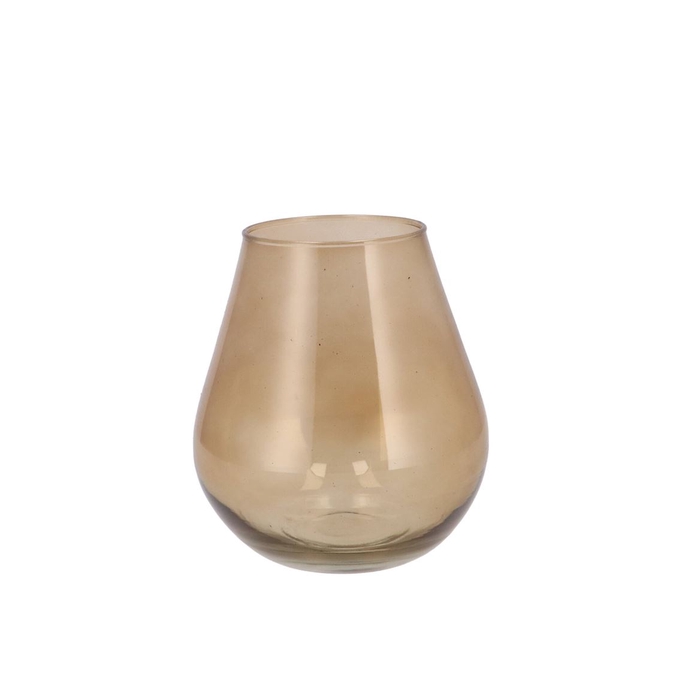 <h4>Mira Sand Glass Wide Vase 14x14x15cm</h4>