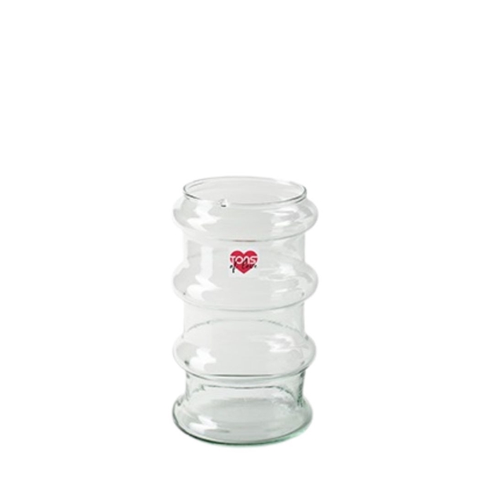 <h4>Glass Eco vase Tons Love d09*15cm</h4>