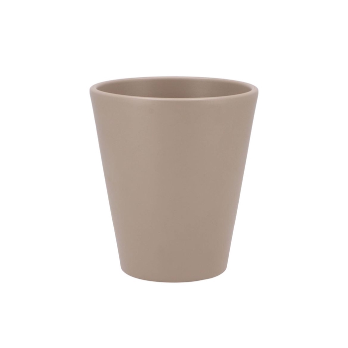 <h4>Ceramic Orchid Pot Stone Grey Matt 15cm</h4>