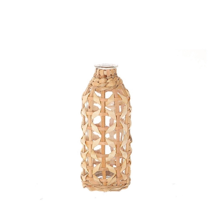 Glass Wadai bottlevase d08*20.5cm