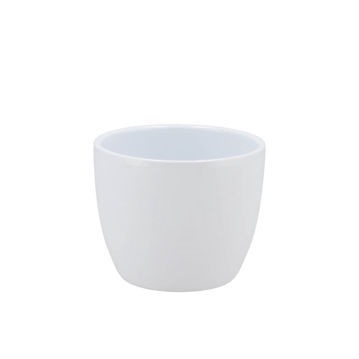 <h4>Ceramic Pot White Shiny 7cm</h4>