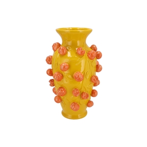 Fruit Mandarin Yellow Vase 24x38cm
