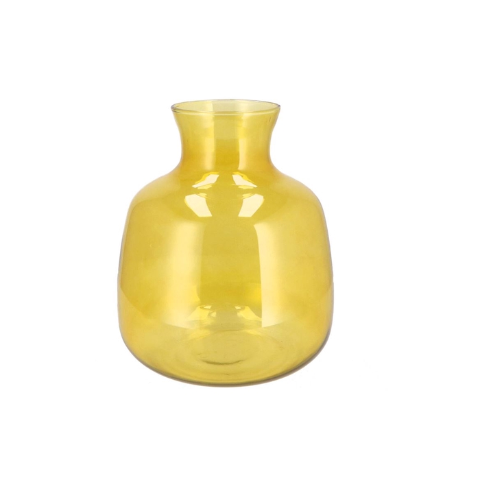 <h4>Mira Yellow Glass Bottle Big 24x24xx28cm</h4>