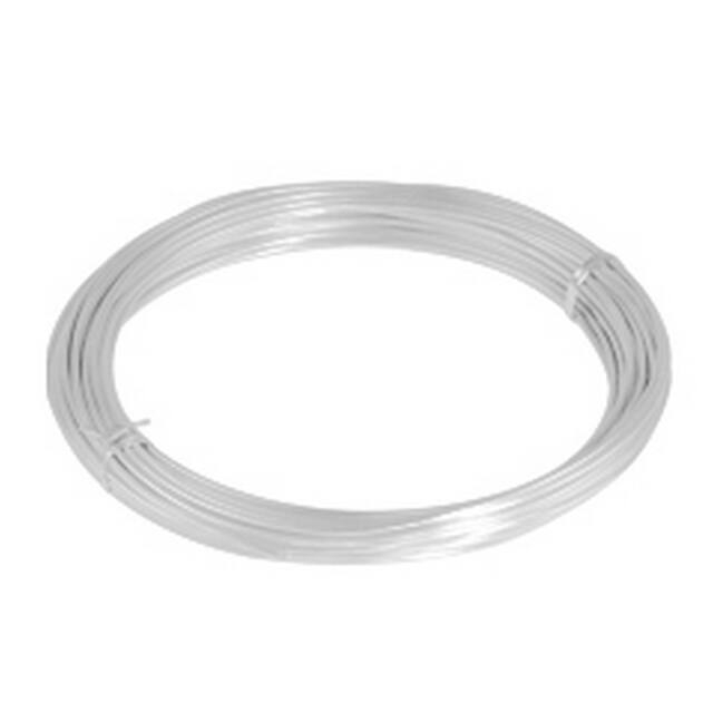 Gelakt aluminiumdraad - wit 100 gram (12 meter)