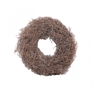 Wreath d38cm Fern root frosted