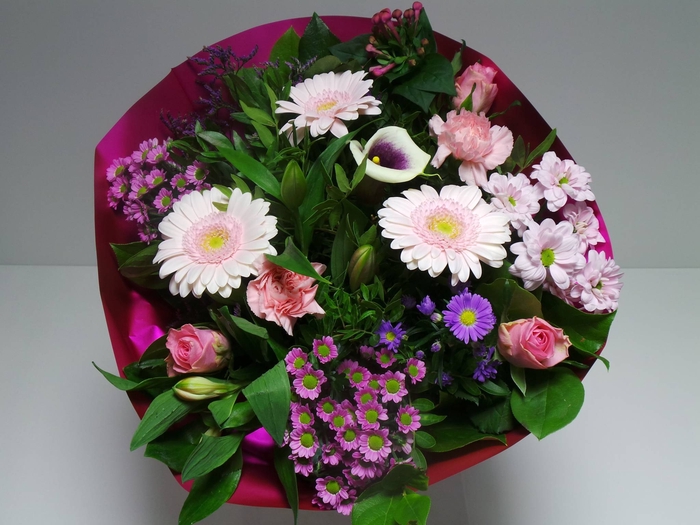 Bouquet biedermeier x-large pink