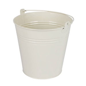 Bucket Sevilla zinc Ø15,5xH14,8cm -ES14 / 15 cream