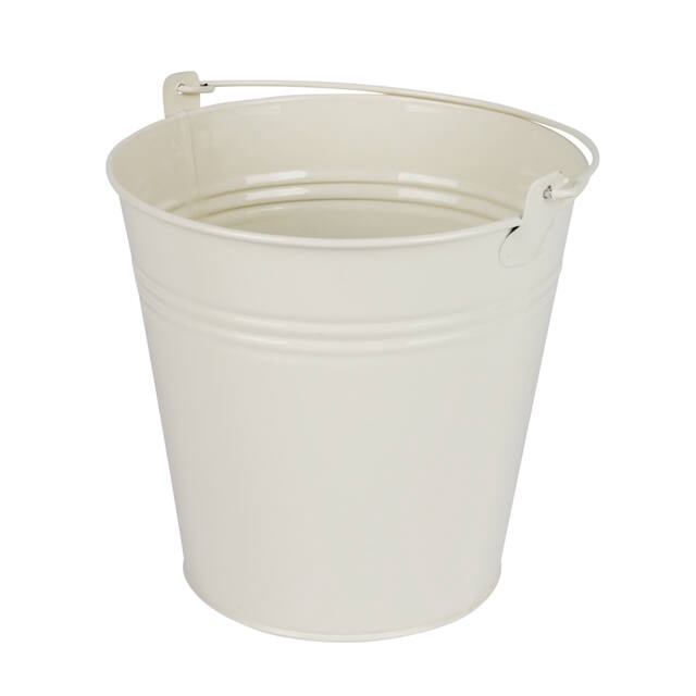 Bucket Sevilla zinc Ø15,5xH14,8cm -ES14 / 15 cream