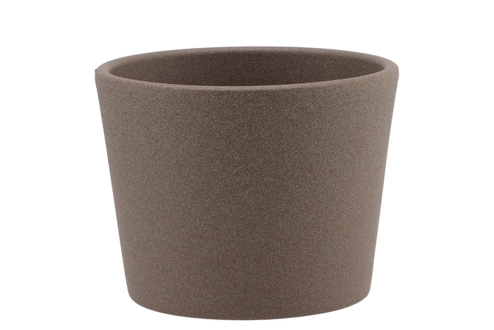 <h4>Ceramic Pot Brown 11cm</h4>