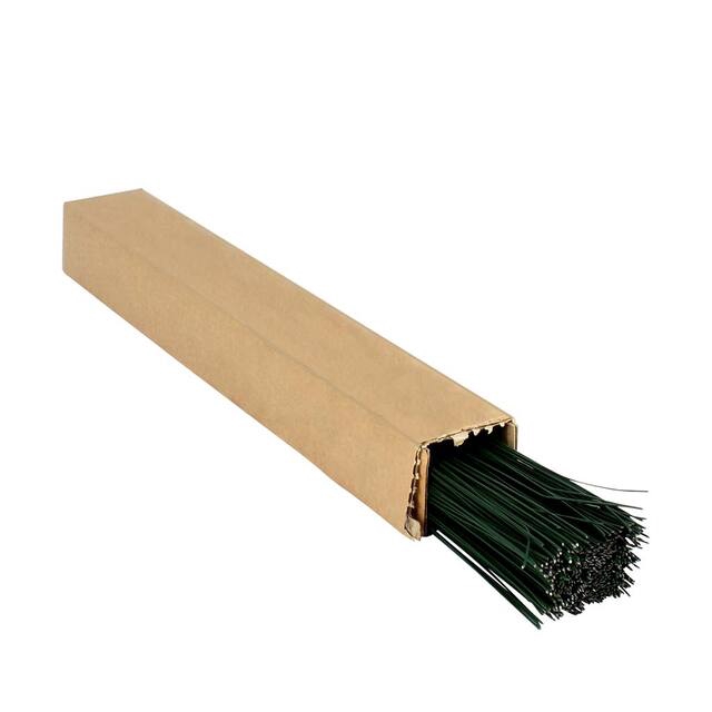 <h4>Lacquered wire 0,6mmx30cm green - pack 2kg</h4>