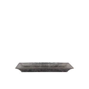 Melamine Grey Bowl Rectangle 28x18x3cm