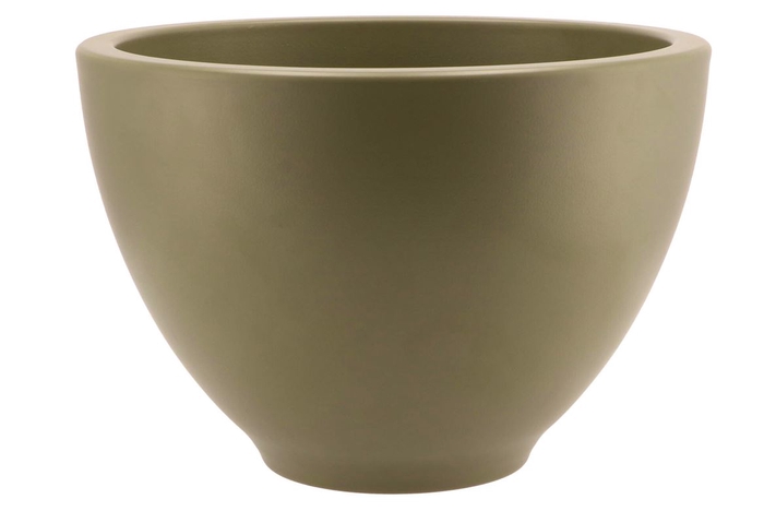 Vinci Shaded Olive Drab Bowl Sphere 31x21cm