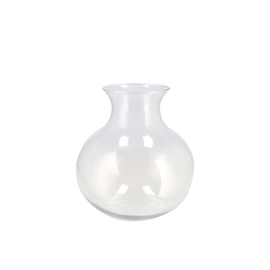 Mira Clear Glass Cone Neck Sphere Vase 20x20x21cm