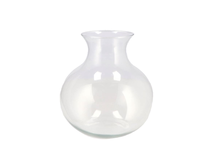 Mira Clear Glass Cone Neck Sphere Vase 20x20x21cm