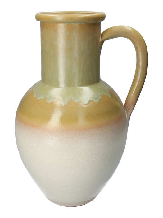 <h4>DF03-884805400 - Vase Archeon d13.5/27xh40 green/sand</h4>