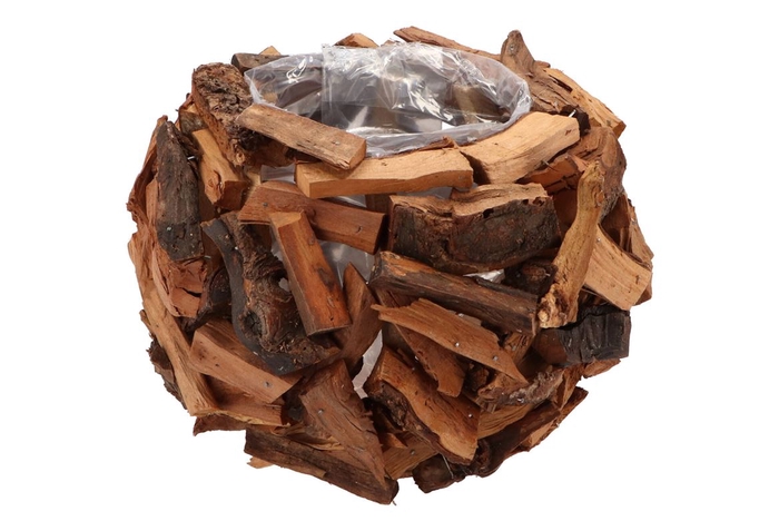 <h4>Driftwood Pot Natural 25x16cm</h4>