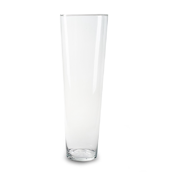 Glas Vaas konisch d17*50cm
