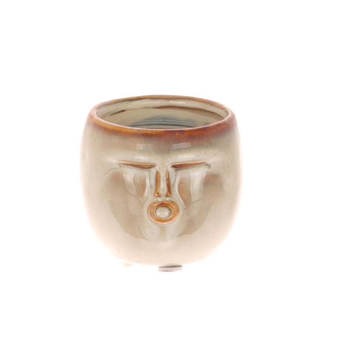 <h4>Ceramics Pot face d08/7.5*7cm</h4>