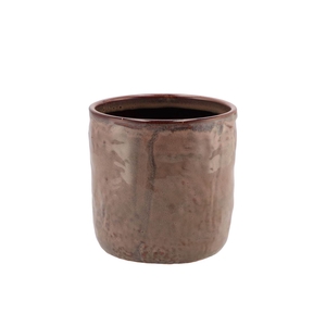 Iron Stone Old Pink Glazed Pot 13x13cm