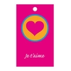 Flower cards  ma -Je t´aime- package  20 pieces