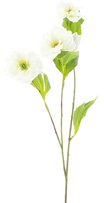 SILK FLOWERS - HELLEBORUS SPRAY WHITE 65CM