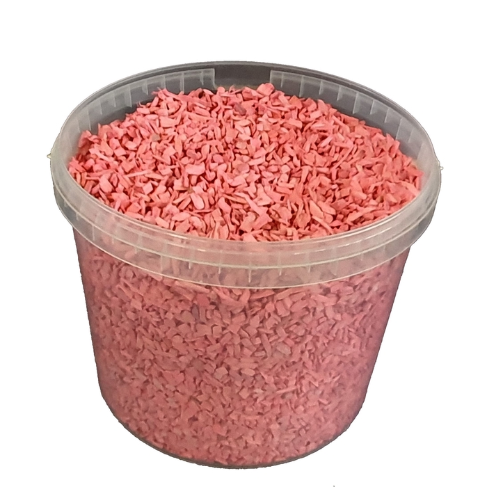 Wood chips 10 ltr bucket Frosted Pink