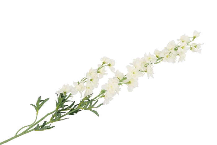 Silk Delphinium White 93cm