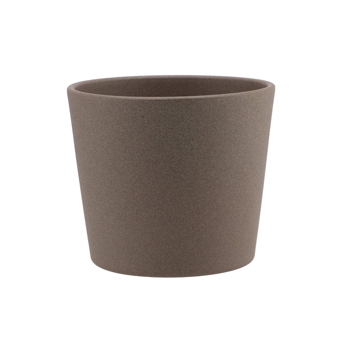 <h4>Ceramic Pot Brown 15cm</h4>
