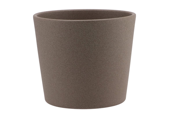 Ceramic Pot Brown 15cm