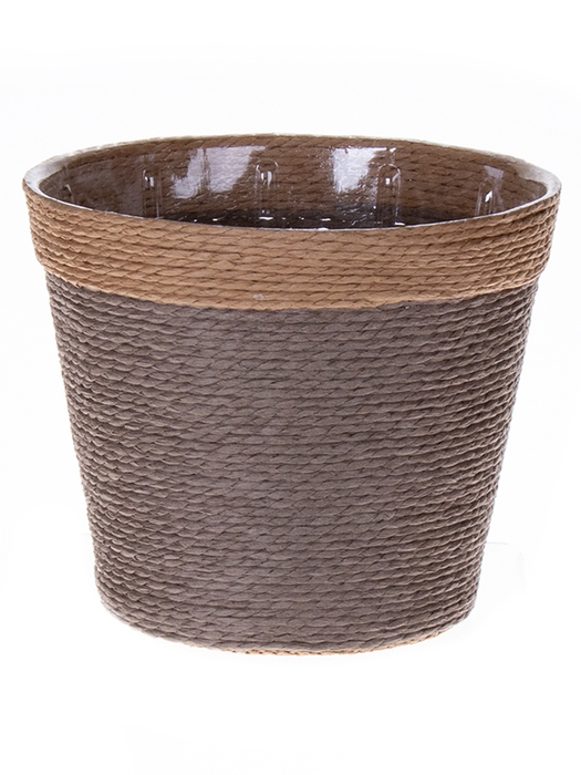 <h4>DF06-590522447 - Basket Riley d13.5xh11 taupe/natural</h4>