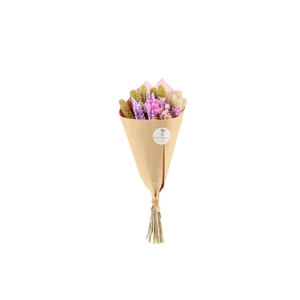 Cone Bouquet Spring lilac 40cm mixed