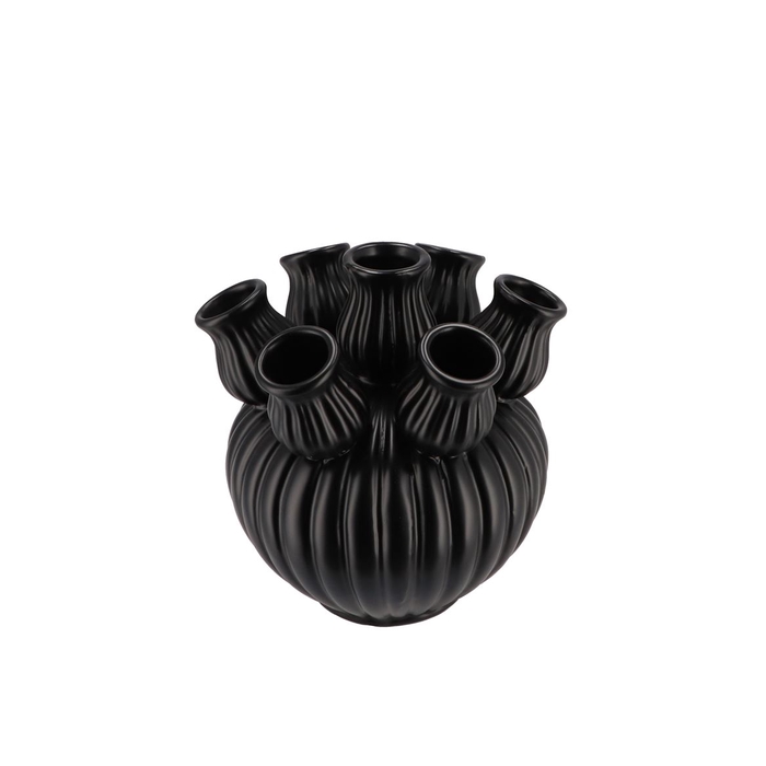 <h4>Amsterdam Black Tulip Vase 16x15cm</h4>