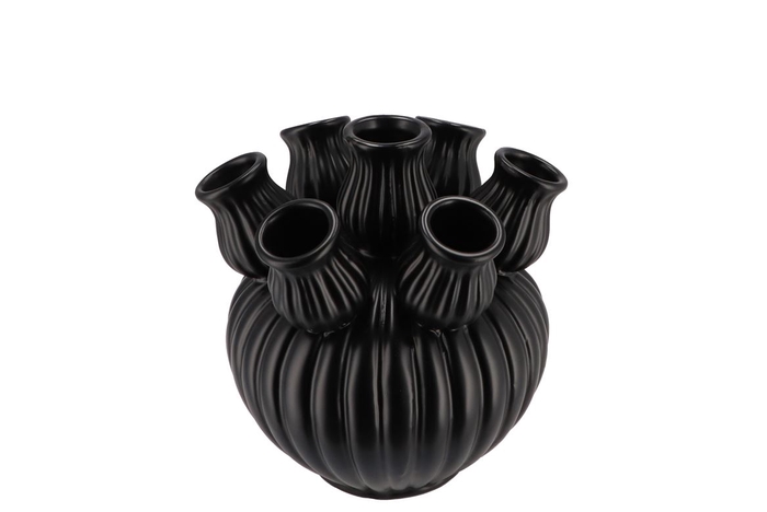 Amsterdam Black Tulip Vase 16x15cm