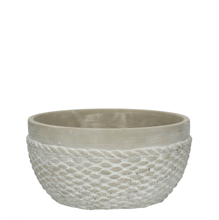 <h4>Ceramics Rope bowl d22*11cm</h4>