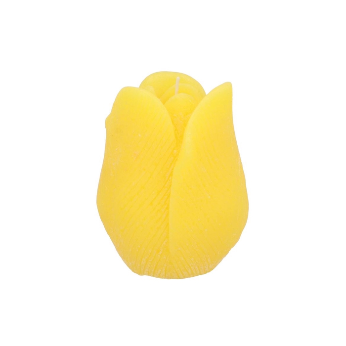 <h4>Candle Tulip Yellow 10x13cm</h4>