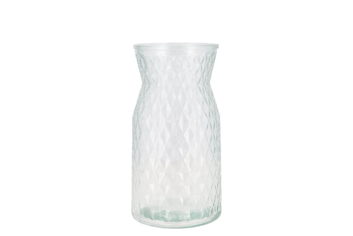 <h4>Diamond Clear Vase 12x20cm</h4>