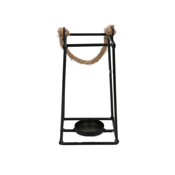 Lantern Metal+rope d08*08*17cm