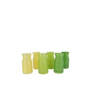 Diamond Green Mix Vase Ass 8x11cm Nm