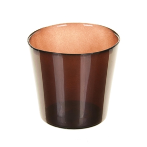DF02-883450900 - Pot Nashville d13.3xh12.5 mtllc brown