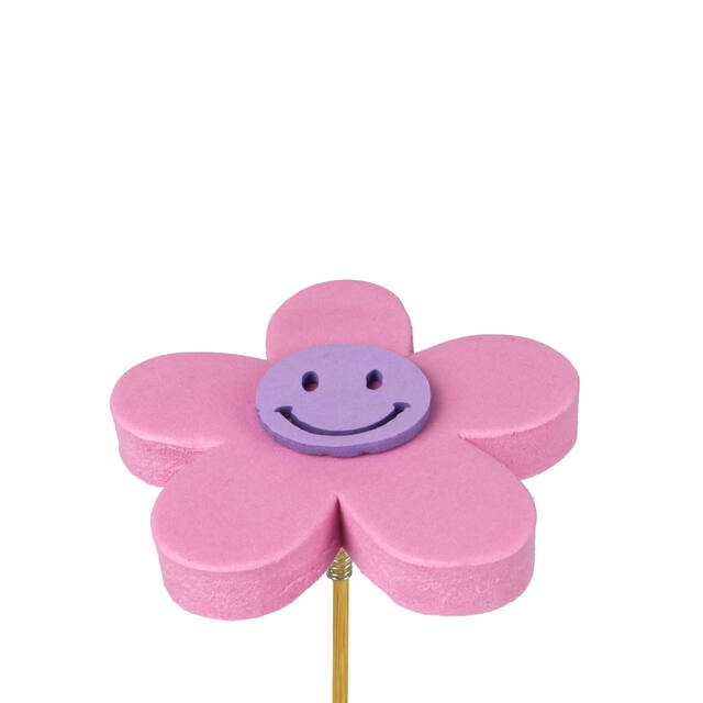 <h4>Pick flower Happy foam 7+50cm stick pink</h4>